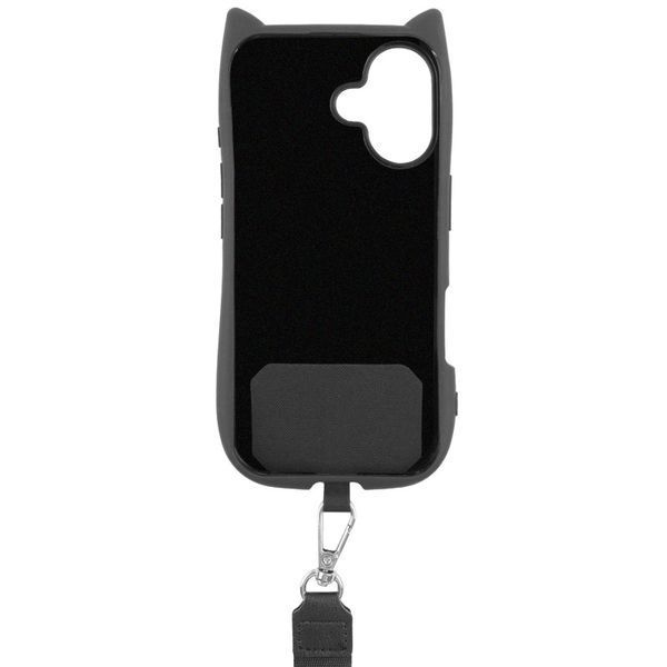 Чохол TPU GETMAN Cat with straps для Apple iPhone 16 Plus (6.7") Black 357612 фото
