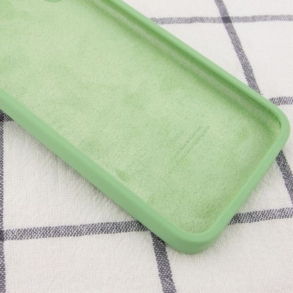 Чохол Silicone Case Square Full Camera Protective (AA) для Apple iPhone 11 Pro Max (6.5") М'ятний / Mint 202738 фото