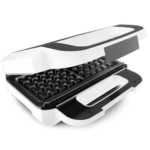 Мультимейкер Tefal Snack XL 850Вт, тефлон, 3 пластини, корпус-пластик, біло-чорний (SW701110) 370263 фото