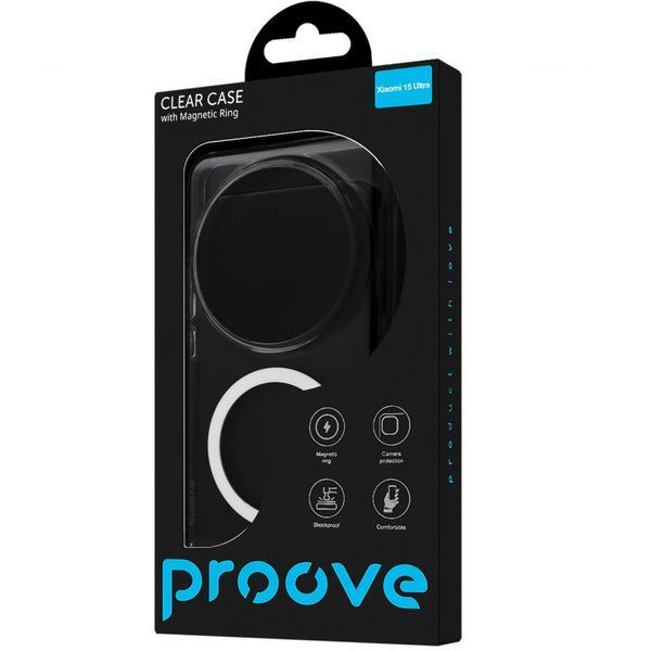 Чохол Proove Clear Case with Magnetic Ring Xiaomi 15 Ultra transparent 389862 фото