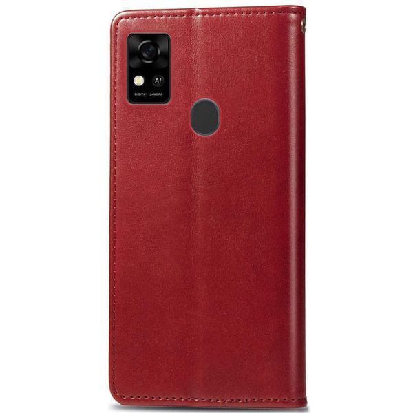 Кожаный чехол книжка GETMAN Gallant (PU) для ZTE Blade A31 Красный 216042 фото