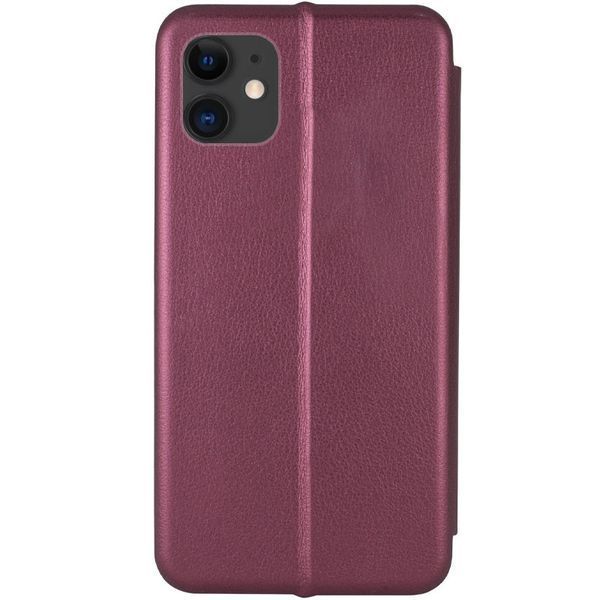 Шкіряний чохол-книжка Classy для Apple iPhone 11 (6.1") Бордовий 381444 фото