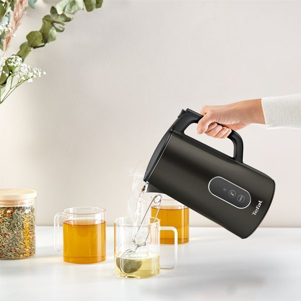Електрочайник Tefal Digital 1.7л, з подвійними стінками, 5 темп.реж, чорний (KI831E10) 370595 фото