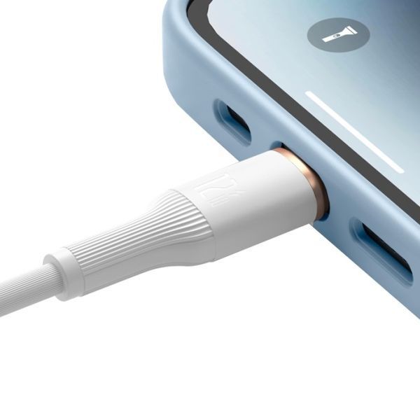 Кабель Romoss CB1224 USB-Ligh 2.4A 2m (CB1224-821-134H) білий 345943 фото