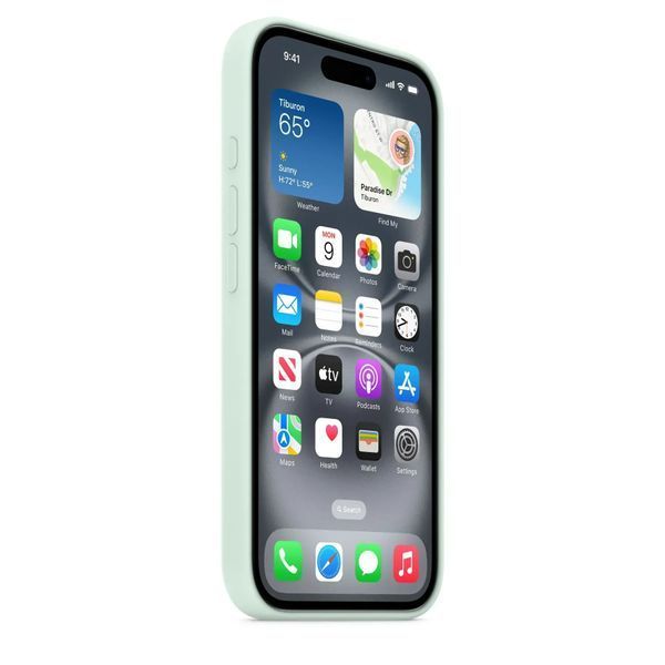 Чохол-накладка Apple iPhone 16 Apple Silicone Case MagSafe Aquamarine 356908 фото