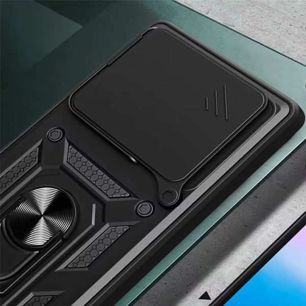 Ударостійкий чохол Camshield Serge Ring для Xiaomi Redmi 13 4G / Poco M6 4G Чорний 316976 фото