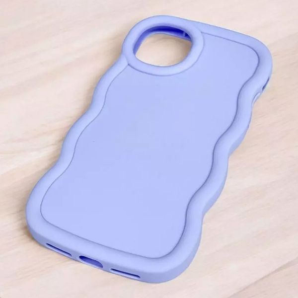 Чохол TPU Ripple для Apple iPhone 14 Plus / 15 Plus (6.7") Lilac Blue 376577 фото