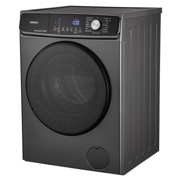 Прально-сушильна машина ARDESTO фронтальна, 10(6)кг, 1400, А+++, 60см, дисплей, пара, інвертор, сріблястий (WDMW-106ISBD) 375085 фото