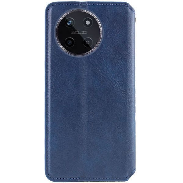 Шкіряний чохол книжка GETMAN Cubic (PU) для Realme 11 4G Синій 326724 фото