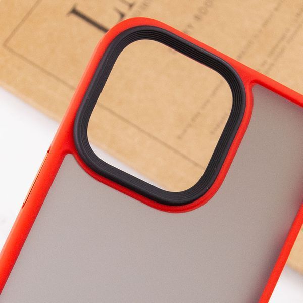 TPU+PC чохол Metal Buttons для Apple iPhone 13 Pro Max (6.7") Червоний 217601 фото