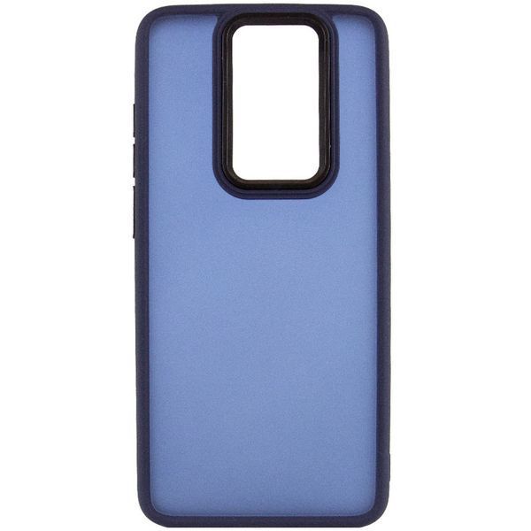 Чохол TPU+PC Lyon Frosted для Xiaomi Redmi Note 8 Pro Navy Blue 273495 фото
