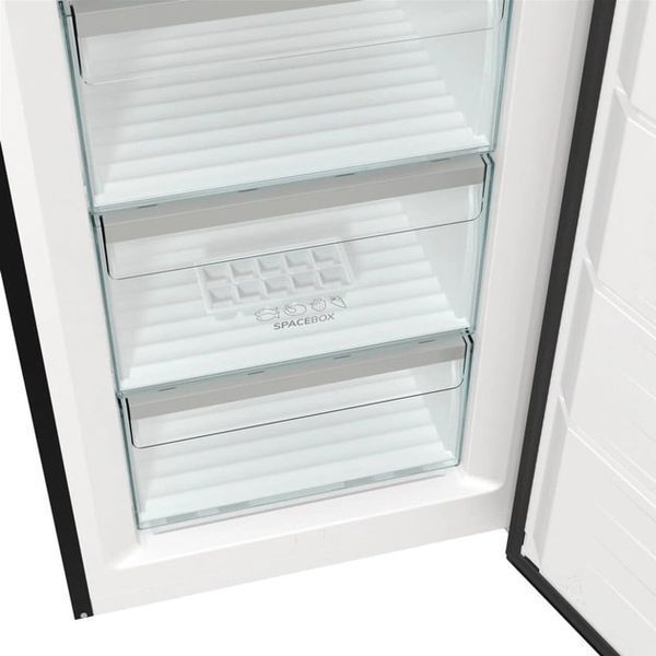 Морозильна камера Gorenje, 185.5x59.5х66.3, 280л, 1дв., A++, NF, диспл зовн., інвертор, чорний (FN619EABK6) 374951 фото