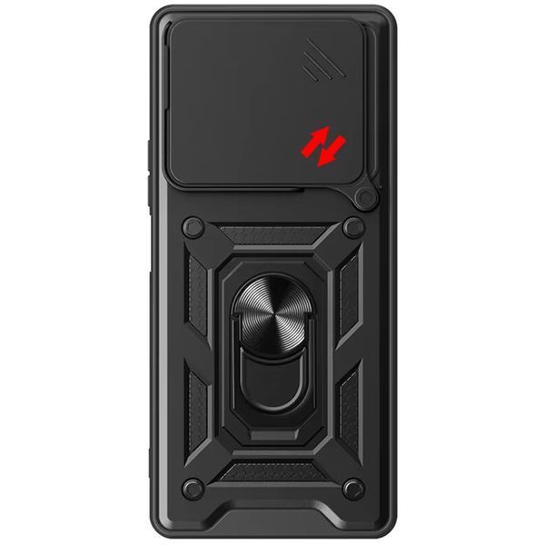 Ударостійкий чохол Camshield Serge Ring для Xiaomi Redmi 13 4G / Poco M6 4G Чорний 316976 фото