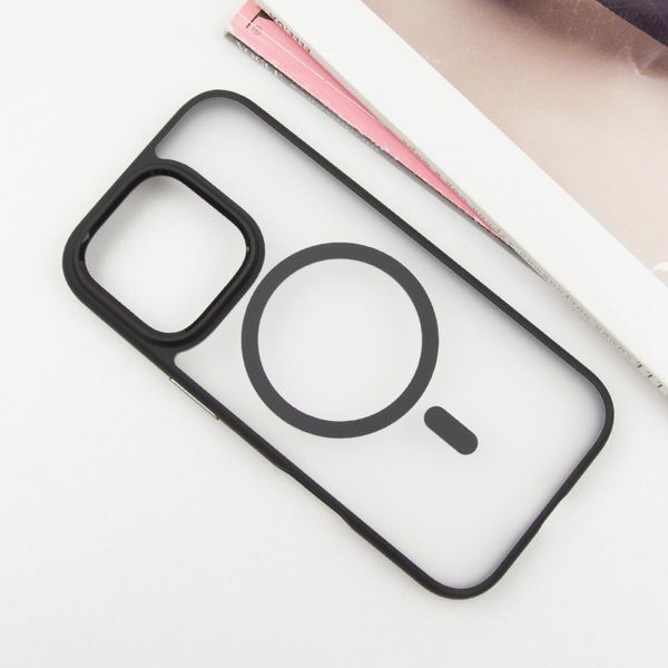 TPU+PC чохол Blueo Skin Friendly Frosted with MagSafe для Apple iPhone 16 Pro Max (6.9") Чорний 319482 фото
