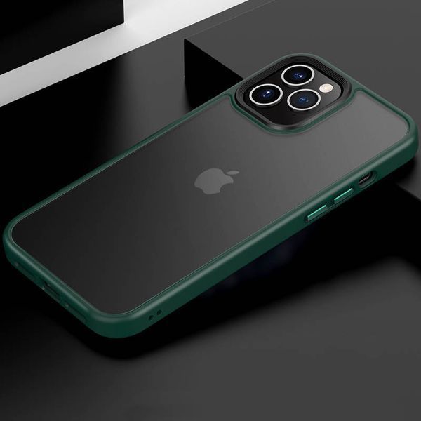 TPU+PC чохол Metal Buttons для Apple iPhone 12 Pro / 12 (6.1") Зелений 202383 фото