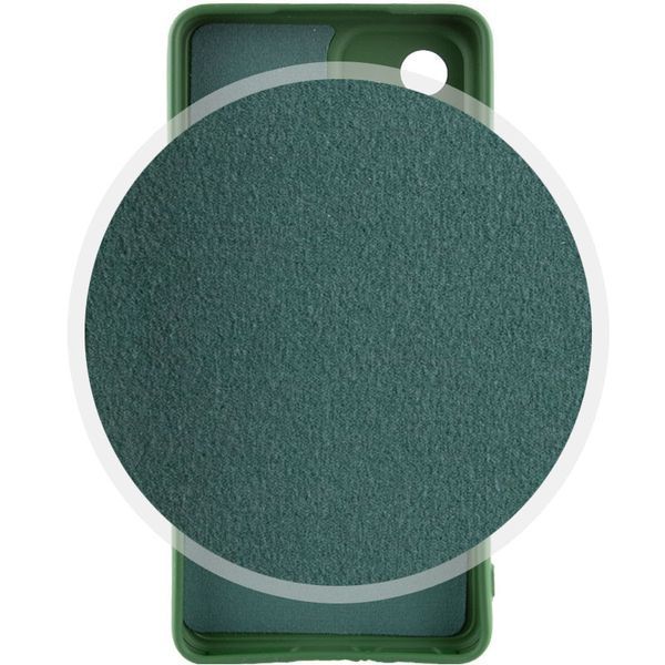 Чохол TPU GETMAN Liquid Silk Full Camera для Samsung Galaxy A35 Зелений / Dark green 354314 фото
