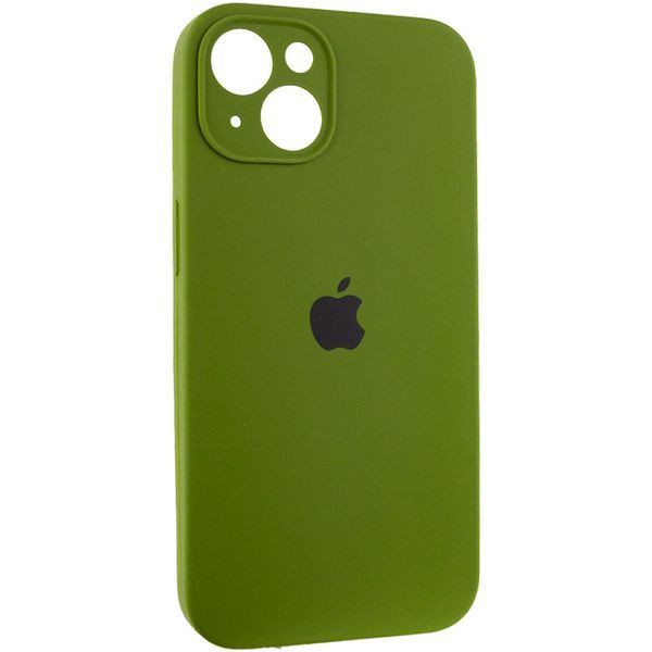 Чохол Silicone Case Full Camera Protective (AA) для Apple iPhone 15 (6.1") Зелений / Dark Olive 280159 фото