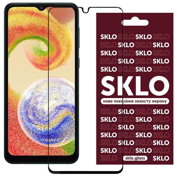 Захисне скло SKLO 3D для Samsung Galaxy A04 / A04s / A04e Чорний 339589 фото