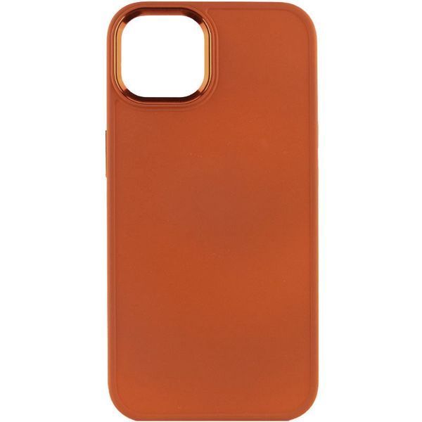TPU чохол Bonbon Metal Style для Apple iPhone 14 (6.1") Помаранчевий / Papaya 257169 фото
