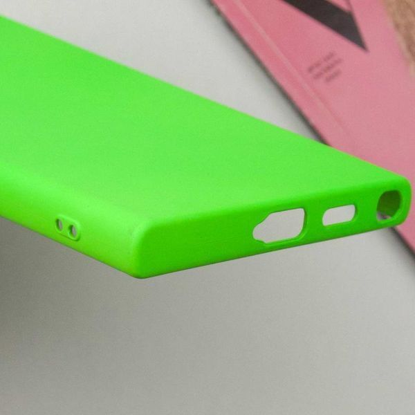 Чохол TPU GETMAN Liquid Silk Full Camera для Samsung Galaxy S24 Ultra Салатовий / Neon Green 397588 фото