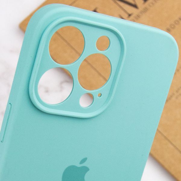 Чохол Silicone Case Full Camera Protective (AA) для Apple iPhone 14 Pro Max (6.7") Бірюзовий / Marine Green 270196 фото