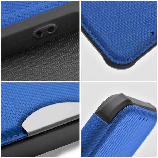 Шкіряний чохол книжка GETMAN Razor (PU) для Samsung Galaxy A24 4G Blue 346565 фото