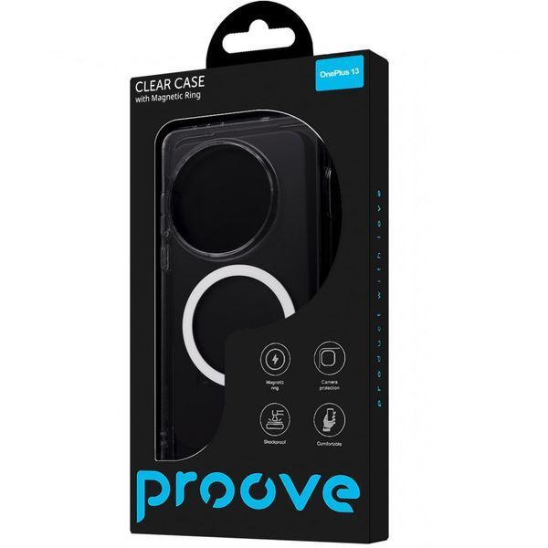 Чохол Proove Clear Case with Magnetic Ring OnePlus 13 transparent 389860 фото