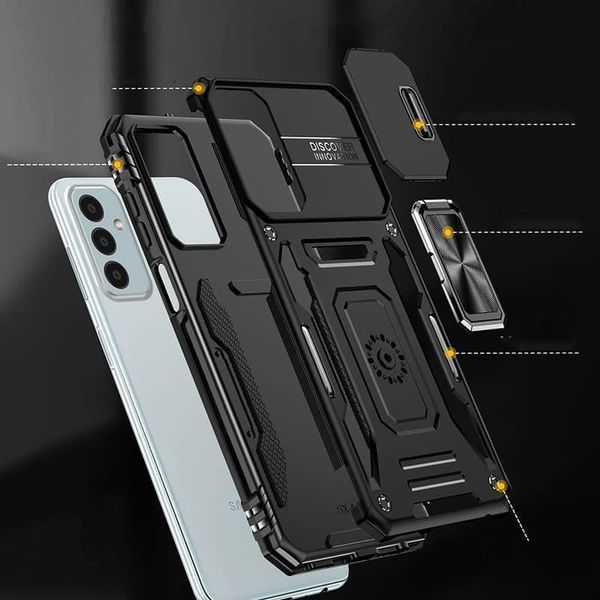 Ударостійкий чохол Camshield Army Ring для Samsung Galaxy A26 5G Чорний / Black 345790 фото