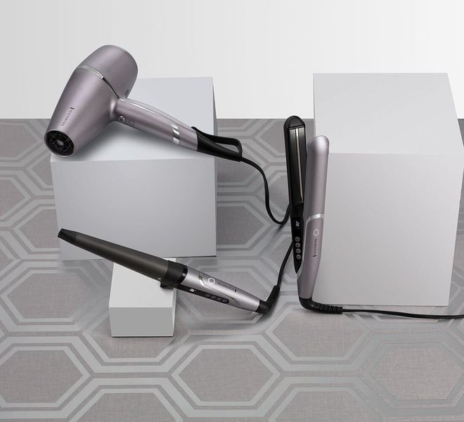 Фен Remington ProLuxe You Adaptive, 2400Вт, 3 режими, дифузор, іоніз-я, хол. обдув, турбо режим, сірий (AC9800) 366569 фото