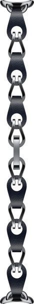 Ремінець Xiaomi Smart Band 8/9 Chain Strap Black (чорний) 329220 фото