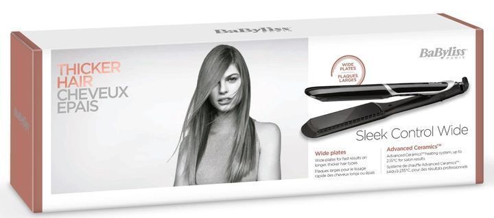 Випрямляч Babyliss, темп.режимів-5, 140-235С, іонізація, кераміка, турмалін , чорний (ST397E) 371597 фото