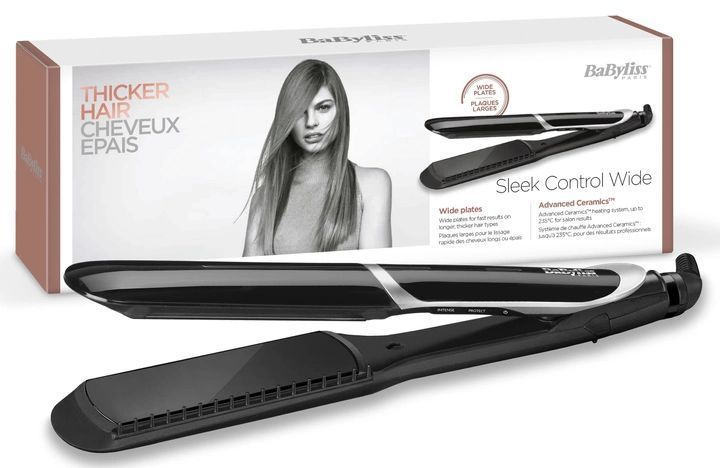 Випрямляч Babyliss, темп.режимів-5, 140-235С, іонізація, кераміка, турмалін , чорний (ST397E) 371597 фото