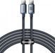 Кабель Baseus Crystal Shine Series Fast Charging Data USB кабель Type-C To Type-C 100W 1.2m (CAJY000601) Black 260559 фото 1