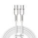 Кабель Baseus Cafule Metal Type-C ToType-C 100W (2m) White (CATJK-D02) 270837 фото 8