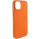 TPU чохол Bonbon Metal Style для Apple iPhone 14 (6.1") Помаранчевий / Papaya 257169 фото 1