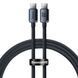 Кабель Baseus Crystal Shine Series Fast Charging Data USB кабель Type-C To Type-C 100W 1.2m (CAJY000601) Black 260559 фото 8