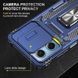 Ударостійкий чохол Camshield Army Ring для Xiaomi Redmi 12 / Poco M6 Pro 5G Синій / Navy 283612 фото 2