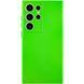 Чохол TPU GETMAN Liquid Silk Full Camera для Samsung Galaxy S24 Ultra Салатовий / Neon Green 397588 фото 1