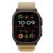Ремінець Apple Watch Alpine Loop Band Small Для Watch 49mm - Black Titanium Finish - Tan (MYQ03) 330121 фото 2