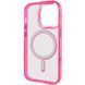 Чохол TPU Iris with MagSafe для Apple iPhone 14 Pro (6.1") Малиновий 272158 фото 4