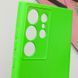 Чохол TPU GETMAN Liquid Silk Full Camera для Samsung Galaxy S24 Ultra Салатовий / Neon Green 397588 фото 5
