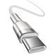 Кабель Baseus Cafule Metal Type-C ToType-C 100W (2m) White (CATJK-D02) 270837 фото 3