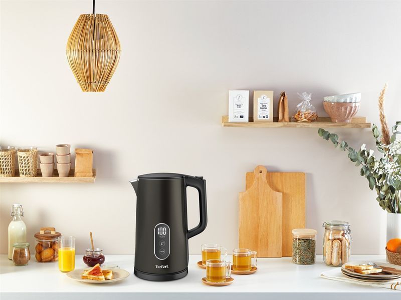 Електрочайник Tefal Digital 1.7л, з подвійними стінками, 5 темп.реж, чорний (KI831E10) 370595 фото