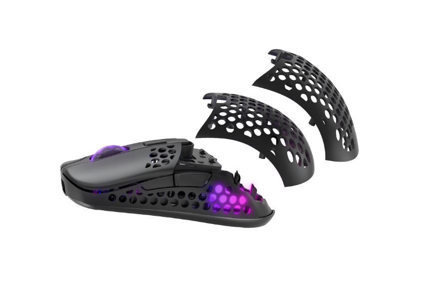 Миша Xtrfy M42, WL/USB-A, RGB, чорний (M42W-RGB-BLACK) 363386 фото