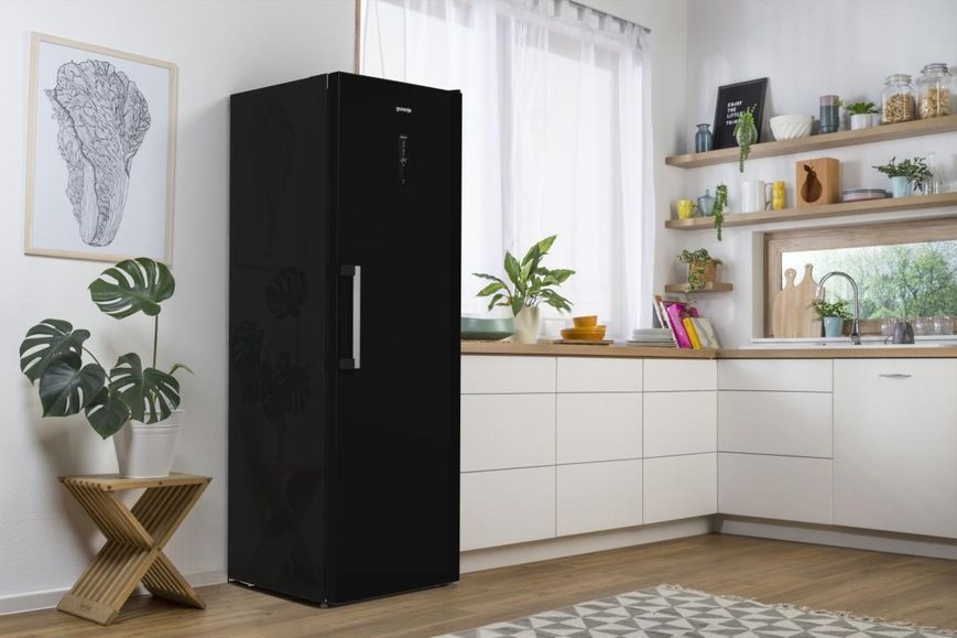 Морозильна камера Gorenje, 185.5x59.5х66.3, 280л, 1дв., A++, NF, диспл зовн., інвертор, чорний (FN619EABK6) 374951 фото