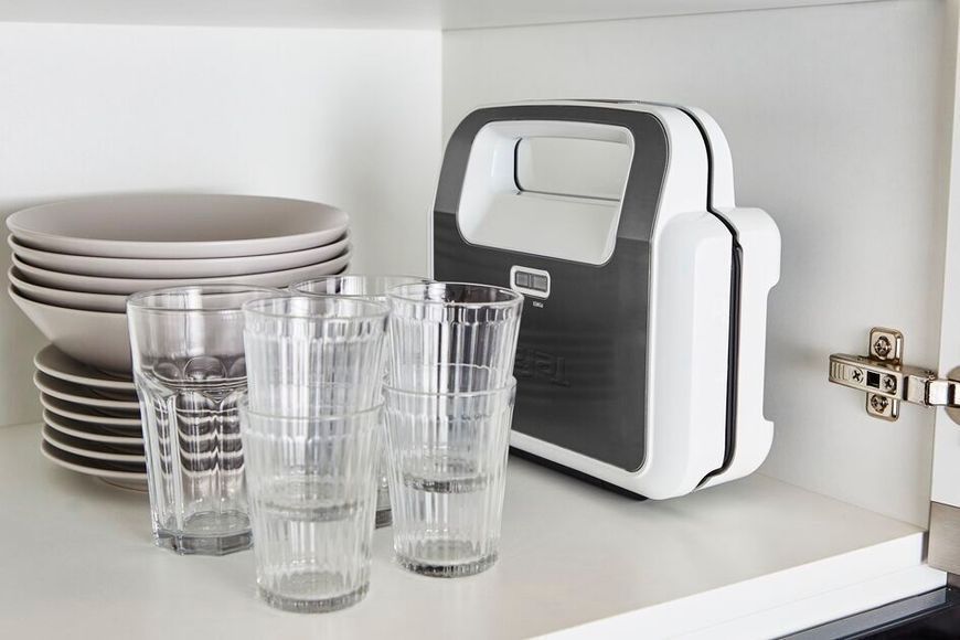 Мультимейкер Tefal Snack XL 850Вт, тефлон, 3 пластини, корпус-пластик, біло-чорний (SW701110) 370263 фото