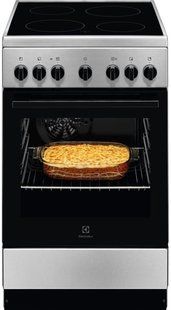 Плита Electrolux електрична склокерамічна, 58л, 50x60см, конвекція, пара, нерж (LKR562055X) 375763 фото