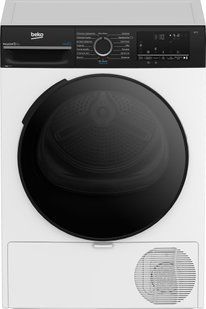 Сушильна машина Beko тепловий насос, 8кг, A++, 60см, дисплей, підсвітка барабану, пар, білий (BM3T48239WPBB2) 374691 фото