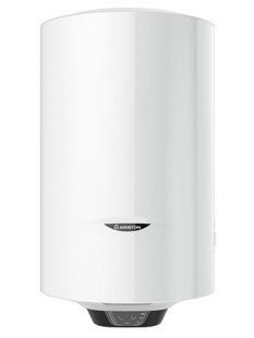 Водонагрівач електр. Ariston круглий PRO1 ECO 50 V 1,8K PL DRY, 50л, 1,8кВт, сухий тен, ел. кер-ння, B, Італія, білий 364363 фото