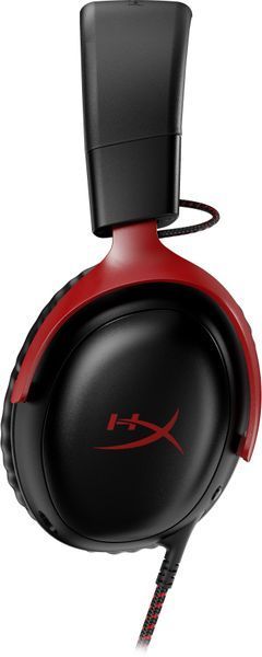 Гарнітура ігрова HyperX Cloud III, mini-jack/USB-A/USB-C, 1.2м/1.3м, чорно-червоний (727A9AA) 364601 фото